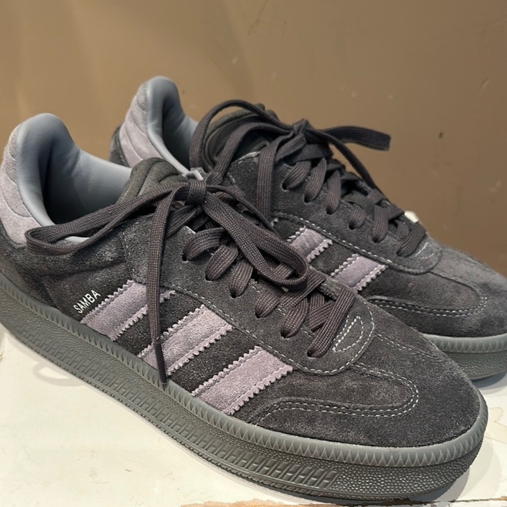 Adidas Gray Samba Sneakers rare * like new